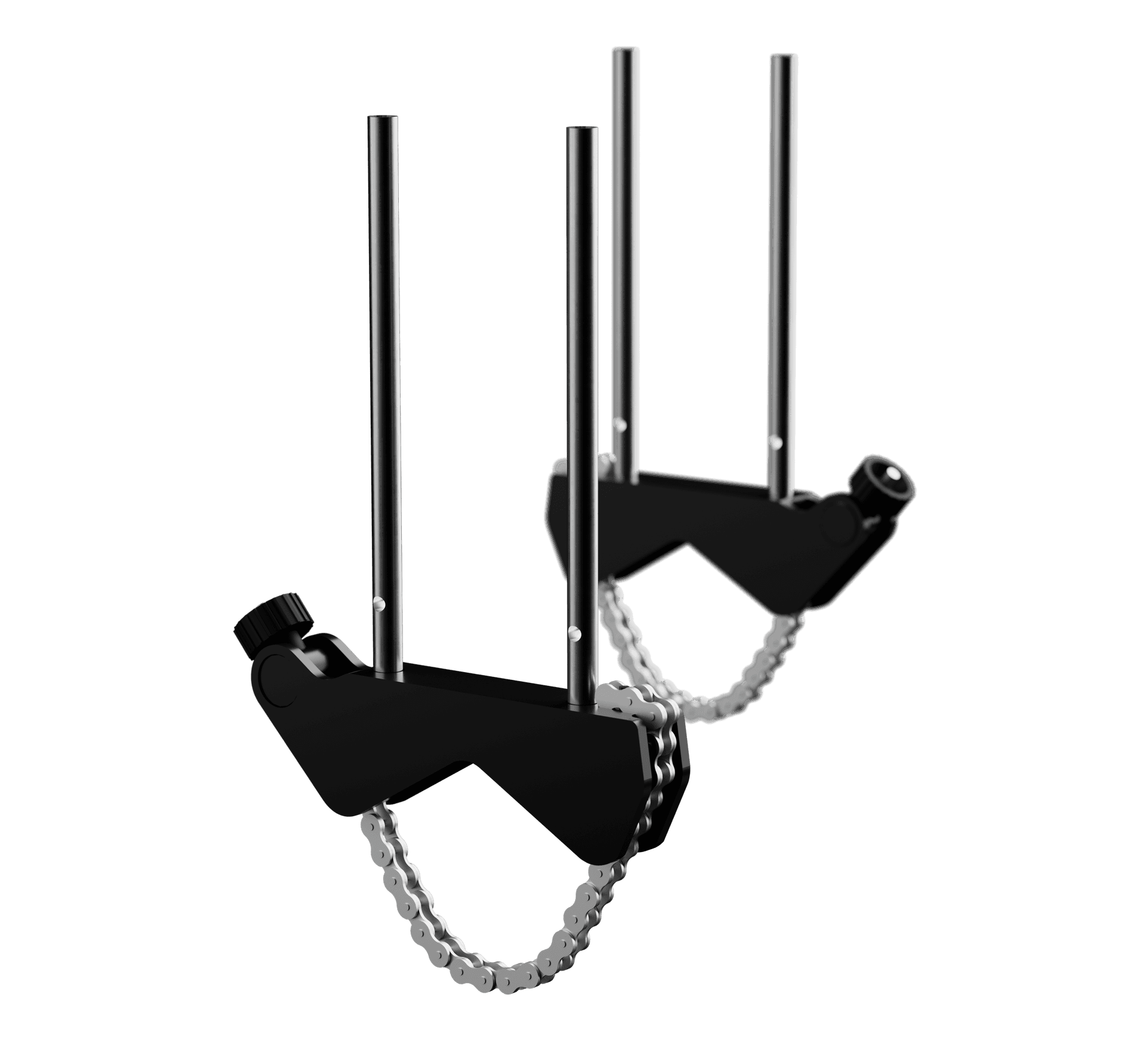 Package contents: X1 Standard V-bracket, X2 Threaded rods, X1 Chain